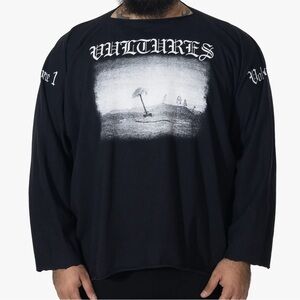 YZY Vultures Volume 1 Long Sleeve Graphic Tee Oversized Fit